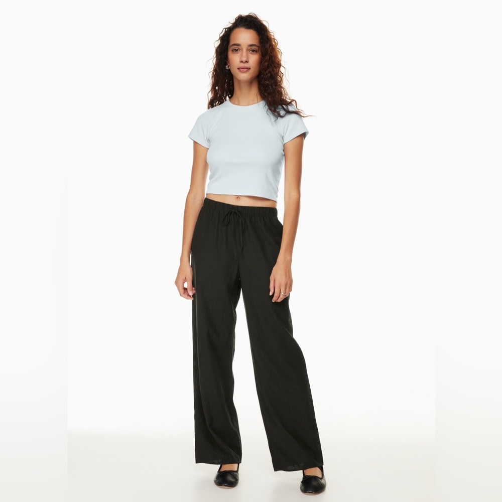Aritzia Black The Lodge Pant Cruise Linen